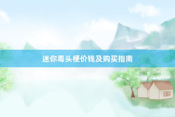 迷你毒头梗价钱及购买指南